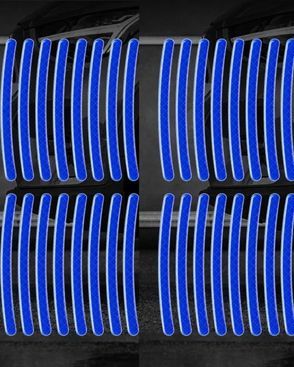 Car Wheel Hub Reflective Stripes Sticker Driving Safety Tire Decor Warning Sticker Warning Reflective Tape Car Accessories