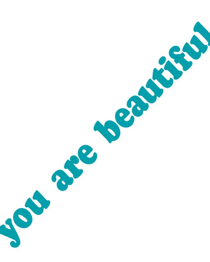 The Text Car Stickers You Are Beautiful Interior Decoration Rear View Mirror Fashion Stickers Creative Sport PVC Vinyl Decals