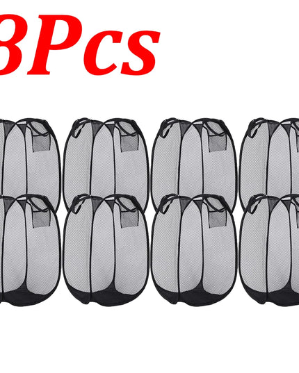 1-10Pcs Collapsible Laundry Basket Dirty Clothes Mesh Pop Up Hamper Storage Basket Toy Storage Bag for Home Bathroom Dorm Travel