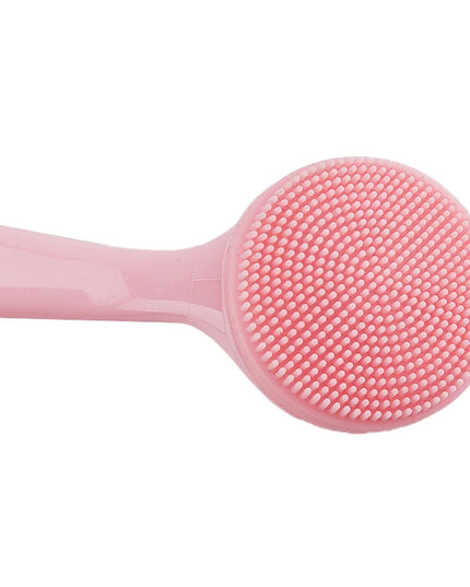 Double Sided Silicone Facial Cleanser Brush Soft Hair Face Massage Wash Brush Blackhead Remover Portable Skin Care Tool