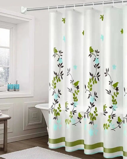 Mildew Proof Shower Curtain High Quality PEVA with 12 Hook Bathroom Curtain 180*150cm Thickened Printed Shower Curtain