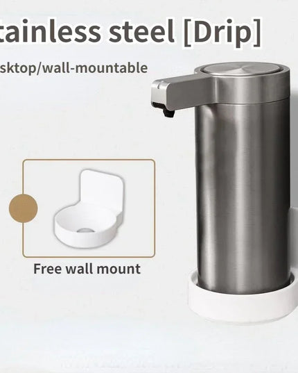 304 Stainless Automatic Liquid Soap Dispensers Steel Kitchen Metal Lotion Bottle Touchless Induction Sensor Bathroom Accessories