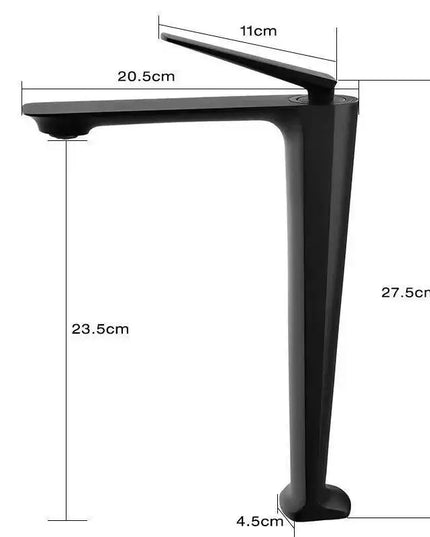 Rose Basin Brushed Gold Tall Bathroom Hot And Cold Black Sink Faucet Deck Mounted Toilet Mixer Water Tap