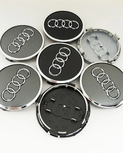 4pcs 60mm 61mm 68mm 69mm 77mm Car Wheel Center Hub Caps For Audi A3 A4 A5 A6 A7 Q3 Q4 Q5 Q7 S3 S4 S5 S6 S7 RS3 RS5 Accessories