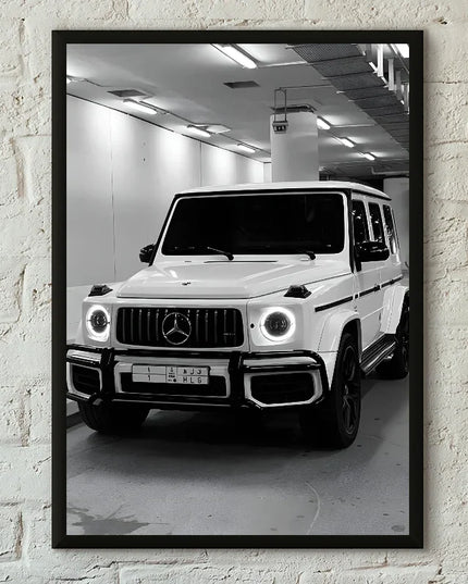 1PC Black And White Luxury Car Art Poster Poster Paper Print Home Living Room Bedroom Entrance Bar Cafe Art Painting Decoration