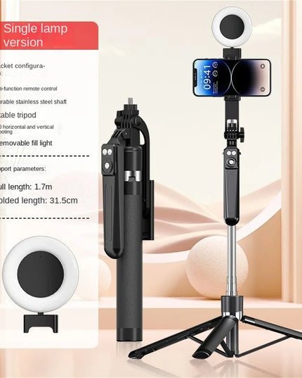Roreta Portable Stabilizer camera tripod with wireless remote control and 360 ° rotation for video recording and live streaming