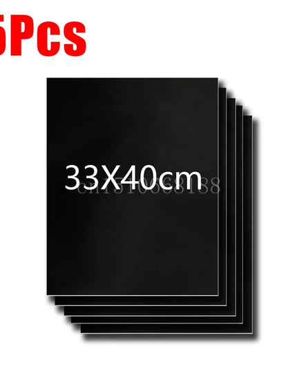 1-6Pcs BBQ Grill Mat Non-stick Mat Heat Resistant Grill Mat Outdoor Baking Reusable Barbecue Party Mat 40x50cm 33x40cm