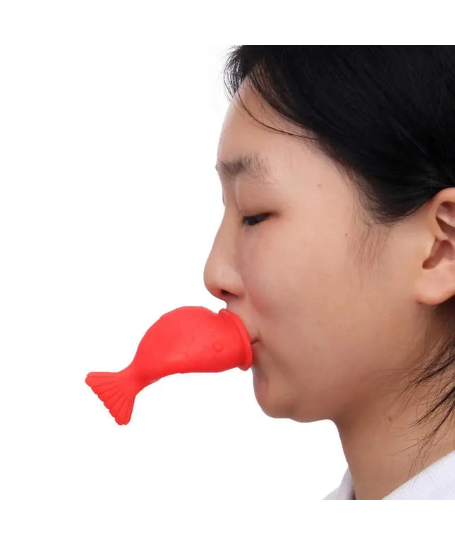 Silicone Labium Fish Shape Lips Tools Women Sexy Lip Plumper Enhancer Tool for Female Girls Natural Pout Thicken Mouth Plump