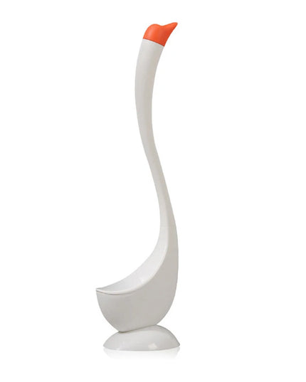 Swan Shaped Toilet Brush Set with Base and Long Handle Bathroom Accessories Easy to Clean Toilet