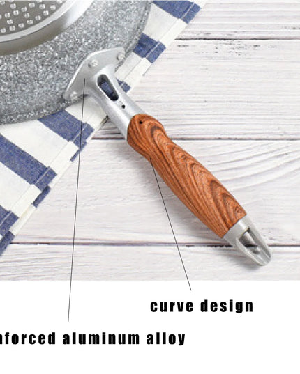 Durable Stone Frying Wok Pan Non-stick Ceramic Pot Induction Fryer Steak Cooking Gas Stove Skillet Cookware Tool for Kitchen Set