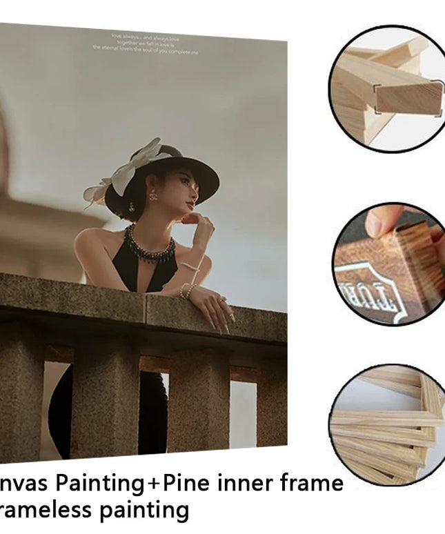 1pcs Custom Canvas Print Your Own Poster Impression Photo Personalized Painting for Wall Art Decorative Pictures Gift With Frame