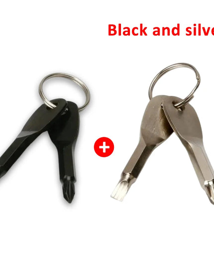 Emergency Key Screwdriver Outdoor Multifunctional Edc Tool Safety Protection Self Defense Prick Cone Combined Tool Set