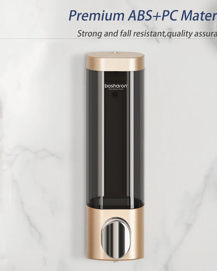 Wall Mounted Shampoo and Conditioner Dispenser, Shower Dispenser, 1 Chamber No Drill