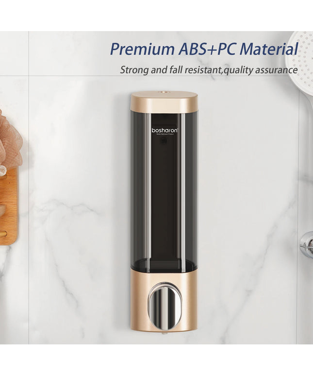 Wall Mounted Shampoo and Conditioner Dispenser, Shower Dispenser, 1 Chamber No Drill