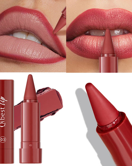 Twist Up Lip Liner Lipstick Pen Multipurpose Powder Blusher Velvet Matte Waterproof Lip Contour Non Stick Cup Lip Rouge Makeup