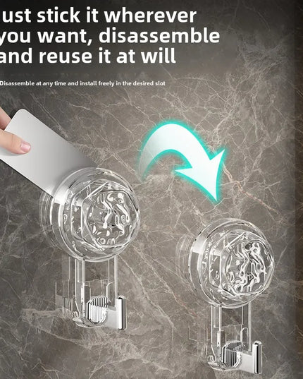 Suction Cup Hooks Household without drilling Multifunctional Wall Hanging Keys Clothes Hooks Bathroom Kitchen self-adhesive hook