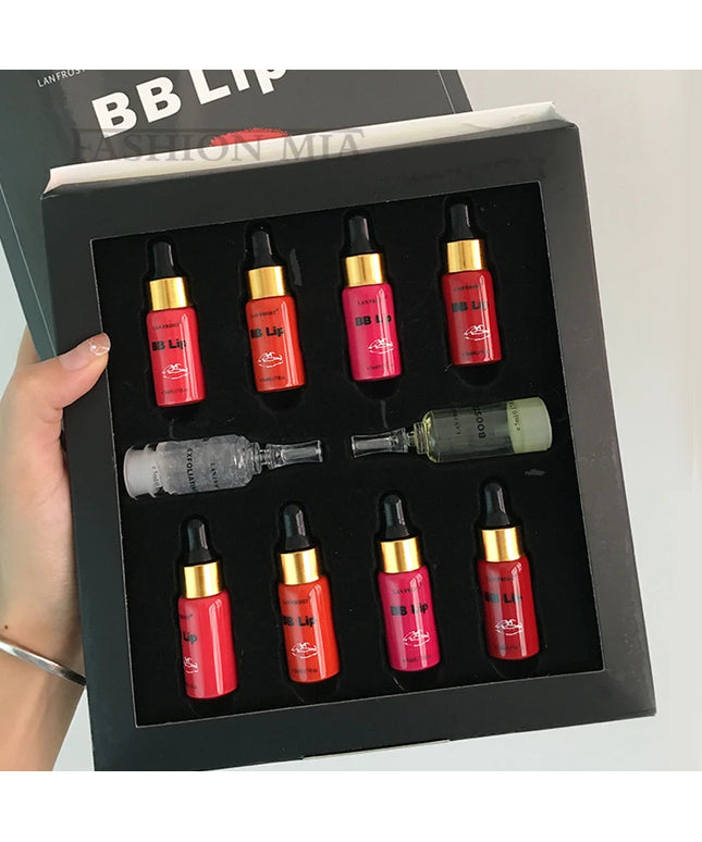 5ml BB Lips Ampoule Serum Starter Kit Semi-Permanent BB Lip Gloss Tinted Pigment Lasting Moisturizing For Lip Care Glow