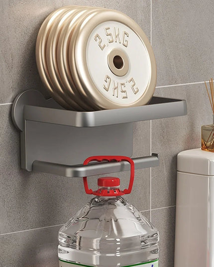 1pc Toilet gun gray paper towel rack bathroom paper towel box project storage rack hole free wall mounted Hotel paper roll rack