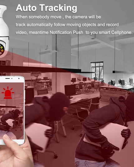 2.4G E27 Bulb Wifi Camera For Home Security Video Surveillance Camera 360° Wireless HD Night Version Cam Baby Monitor Smart Home