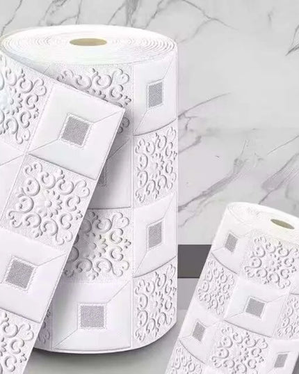 70cmx2m Meter Foam 3D Wall Stickers Self Adhesive Panel Home Decor Living Room Bedroom House Decoration Bathroom Brick Wallpaper