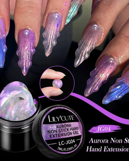 LILYCUTE 15ML Quick Extension Gel Nail Polish Nude Milk White Color Finger Prolong Acrylic Crystal Construction Hard Gel Varnish