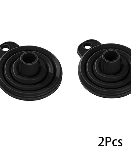2Pcs Foldable Car Engine Funnel Silicone Liquid Funnel Washer Engine Oil Petrol Change Tools for Motorcycle Car Acesssories
