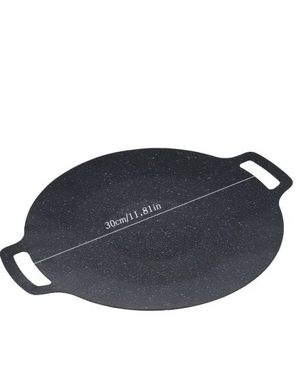 Roasting Round Pans Korean Aluminum Nonstick Grill Top Griddle Pan Bbq Fry Grill Outdoor Cast Iron Barbecue Griddles Grill Pans