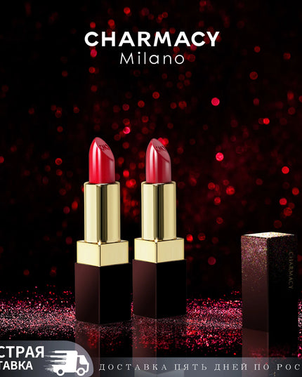 CHARMACY Moisturizing Luxury Lipstick Velvet High Quality Lipsticks Shiny Professional Korean Makeup Cosmetic for Lip Women